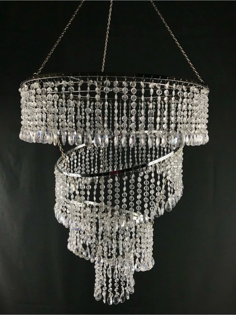 4 Tier Acryllic Diamond Crystal Chandelier